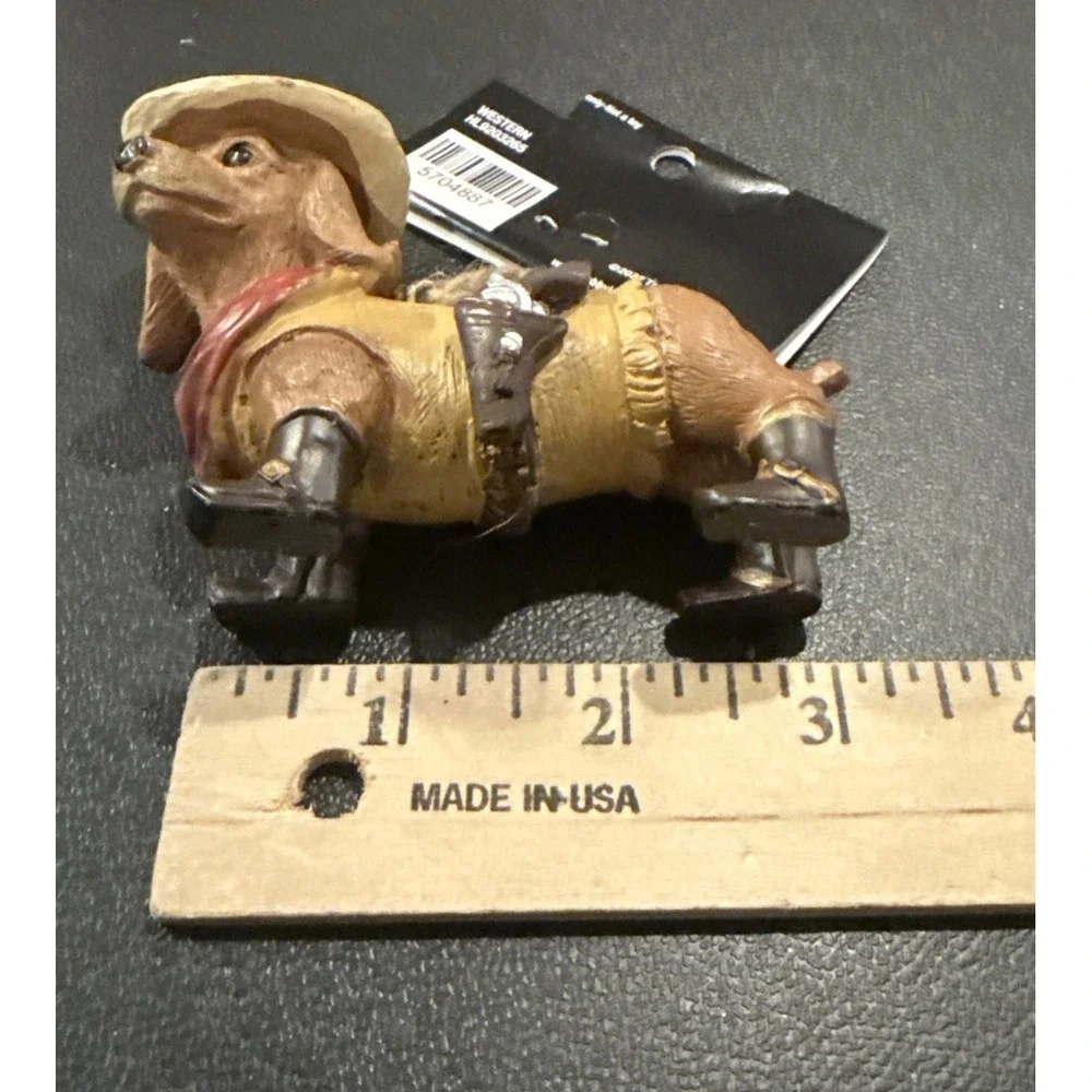 Sheriff Cowboy Dachshund Dog Western‎ Christmas Holiday Tree Ornament NEW